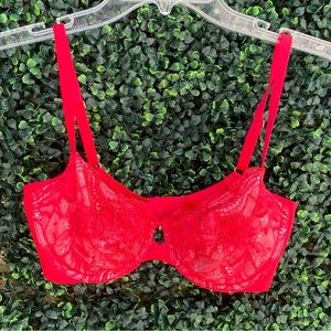 Beautifully beaded and lace❤️ red hot bra from VS